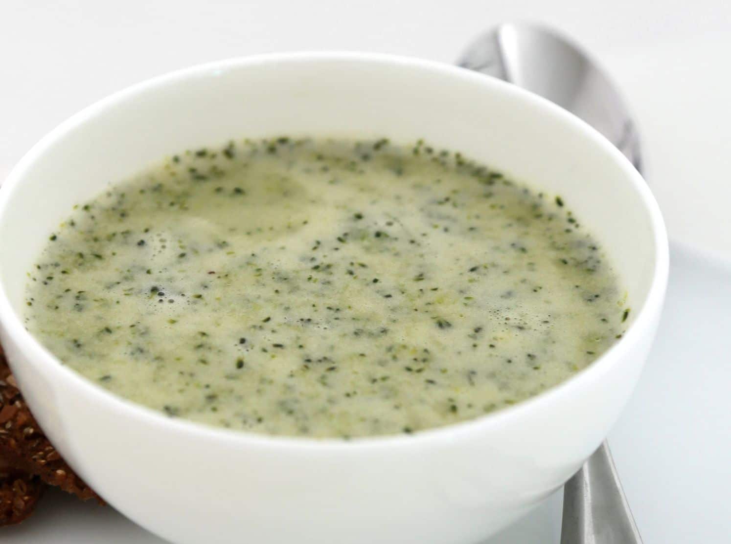 Fresh Harvest Cream of Broccoli Soup with Olive Oil