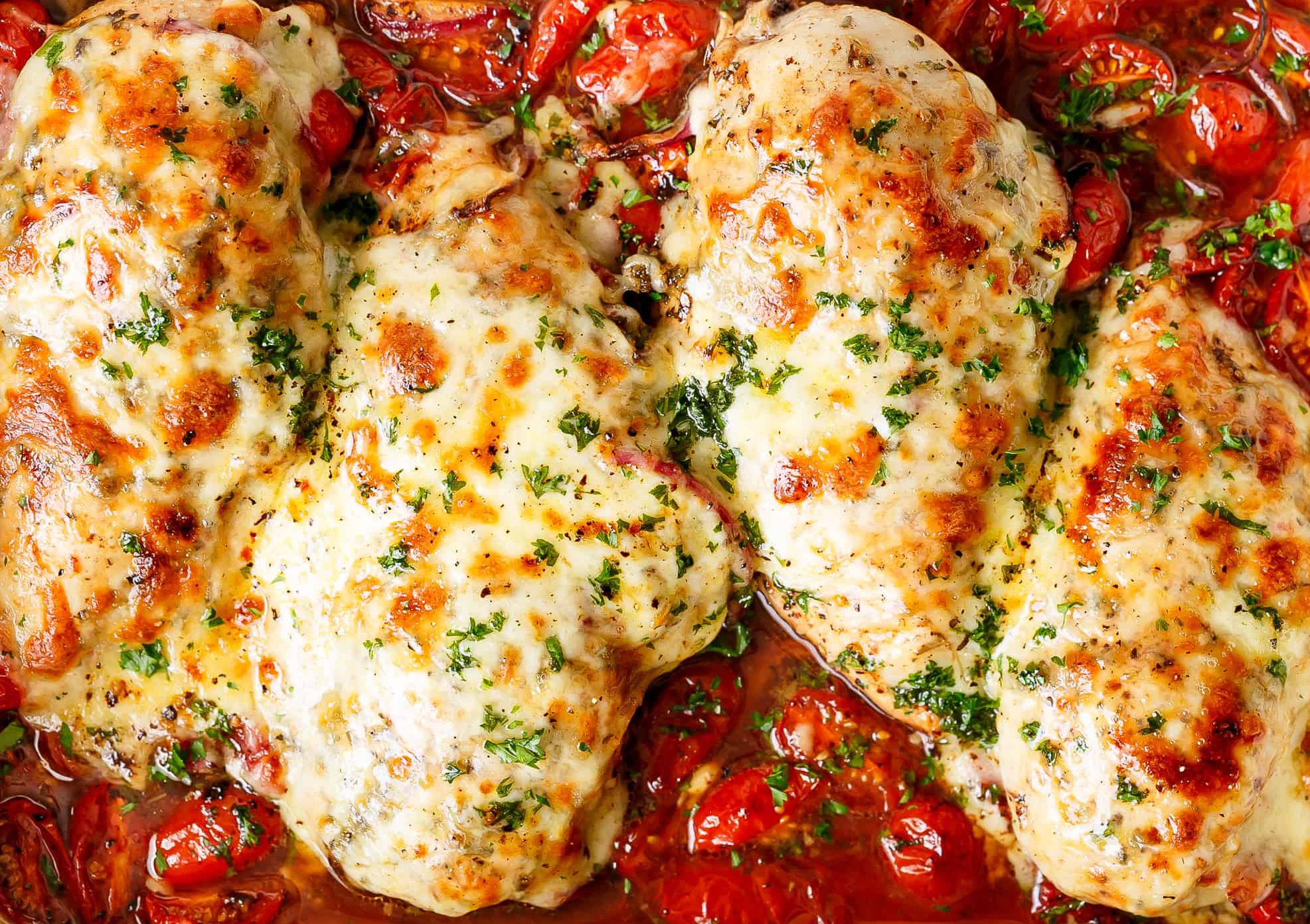 Best Balsamic Chicken with Roasted Tomatoes
