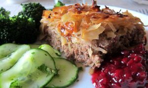 Kalpudding (Meatloaf with Caramelized Cabbage)